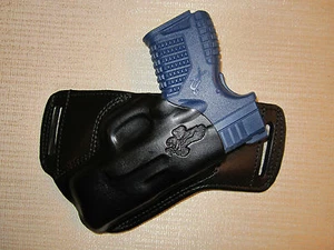 Fits XDS 3.3 FORMED LEATHER,SOB, OWB BELT HOLSTER, RIGHT HAND, SLIM DESIGN - Picture 1 of 8