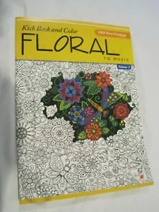 Color to Music~Floral #2~Adult Coloring Book w/music download~LBDE5 - Bild 1 von 3