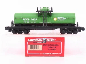 S Scale American Flyer 6-48403 BCOL British Columbia Railway Tank Car #8403 - Picture 1 of 10