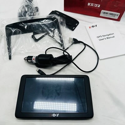 XGODY GPS Navigation with Bluetooth 7 Inch for Truck Car 2024 USA Canada Mexico - Image 1 of 4