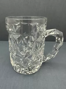 Tiffany & Co ROCK CUT KRISTALL 16 Unzen 5" SCHWERER BIERBECHER Stein Barware TOP - Bild 1 von 10