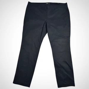 Old Navy Hose Damen 18 schwarz Jack Pixie Chino hoher Bund Knöchel Stretch neu Etikett - Bild 1 von 21