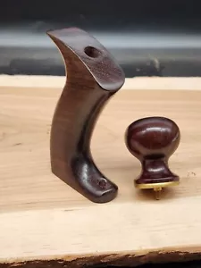E.I. Rosewood Tote & Knob Lie Nielsen No 62, 164 Low Angle Plane W/ Brass Hrdwre - Picture 1 of 3