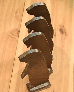 4"x12" Standing Prairie Dog Shooting Targets 1/2" AR500 Set of FOUR - Picture 1 of 9