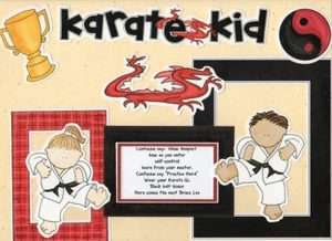 "KARATE KID" MY MIND'S EYE FRAME UPS DIE CUT SET ~ BOYS GIRLS KIDS SPORTS * - Picture 1 of 1