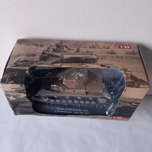 28-Tank Panzer Pz.Kpfw. IV Ausf D  (Sd.Kfz 161) Libya 1941 1/43 Altaya Diecast - Foto 1 di 3