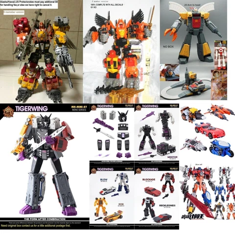 G1 STYLE pt02 omega +box/ predaking(6 figures) MINI 07 Tigerwing Menasor no box Cover