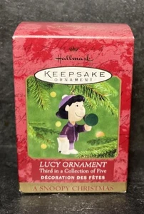 Hallmark Keepsake Ornament Snoopy Christmas Lucy 3rd Of 5 Nice Shape - Picture 1 of 2
