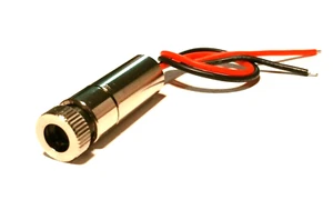 M140 M-Type 2W+ 445nm LASER DIODE in Module w/ 3-Element Glass Lens & Leads - Picture 1 of 4