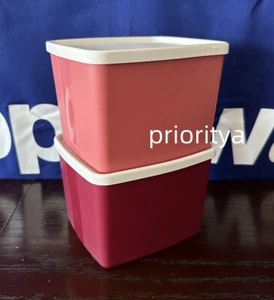 Tupperware Freezer It mittel eckig rund 800 ml Behälter 2er Set Neu - Bild 1 von 4