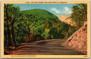 Virginia VA, On The Scenic Skyline Drive, Driveway, Mountain, postal de colección - Imagen 1 de 2