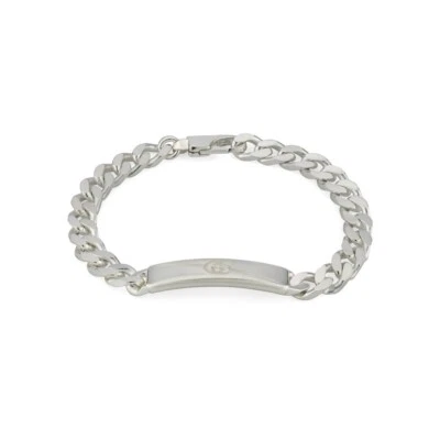 Bracelet Gucci Tag with GG Cross YBA774054001 Sterling Silver 18 cm New - Image 1 of 2