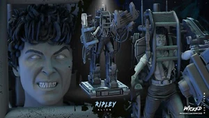 Power Loader and Ripley Sculpture(340mm)/Unpainted/Unassembled/3D Printed/Wicked - Picture 1 of 12
