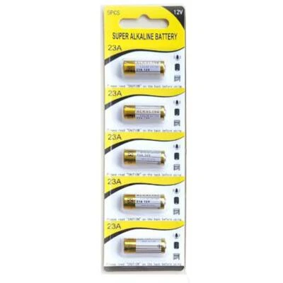 HNF SHOP 5 pcs per Card 23A A23 AG23 23GA 23AE LR23A LRVO8 12-Volt Batteries 12V Super Al