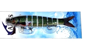 New Multi Jointed Wiggle Swim-Bait Lure Slow Sinking Freshwater Or Ocean - Picture 1 of 2