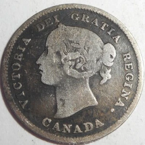 1892 Canadian 5 Cent Silver, Estate Sale, FREE SHIP - Picture 1 of 2