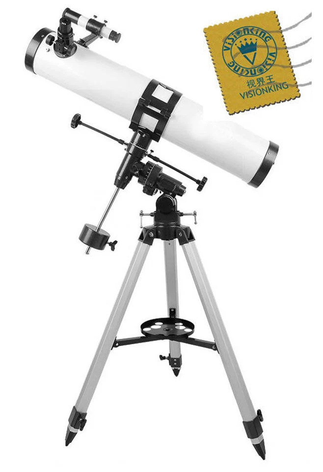 Visionking 114 mm 900 Equatorial Mount Space Astronomical Telescope Deep Sky  - Image 1 of 4