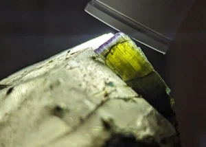 Green Tourmaline on quartz, Minas Gerais, Brazil - Picture 1 of 8