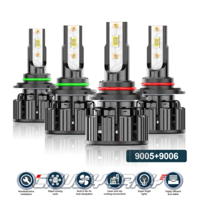 Faros LED Hi&Lo 6000K Blanco para Nissan Quest 2004-2009 4 piezas 9005+9006 Foto 1 de 4