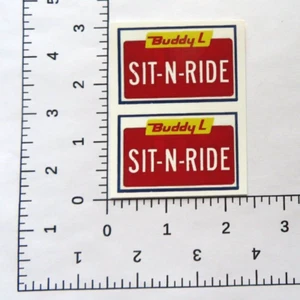Juego de calcomanías de tobogán de agua para juguete vintage Buddy L Sit-N-Ride con seguimiento - Imagen 1 de 1