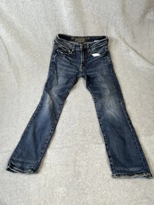 American Eagle Outfitters Slim Straight Jeans Mens 26X28 Blue Denim Youth - Picture 1 of 7