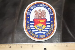 USS NEW TRIKOT BB-62 MARINEMARINE MILITÄR AUFNÄHER - Bild 1 von 2