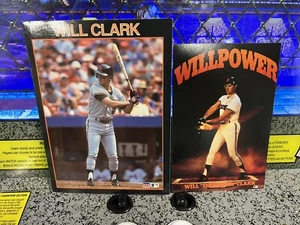1989 Will Clark Starline Greeting Card & Costacos Brothers "Willpower" Postcard - Picture 1 of 7