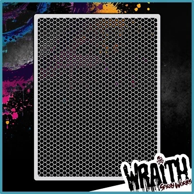 Fish Scales #3 - Reusable Airbrush Stencil Template - Image 1 of 4