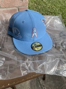 NWT Men's New Era 59Fifty Houston Oilers /Tennessee Titans Cap Sz  7/38 Fitted - Picture 1 of 5