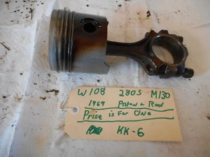 Mercedes Benz 280 280S W108 W114 M130 Piston & Connecting Rod KK-6 - Bild 1 von 10