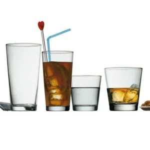 Set Of Bormioli Rocco Sestriere Clear Drinking Tumblers Modern Dining Glassware - Picture 1 of 16