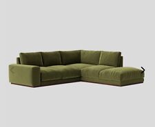 Swoon Denver - Right Hand Corner Sofa in Fern Easy Velvet RRP£4,039