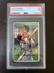 1952 Bowman #28 Roy Hartsfield PSA 7 (NM)