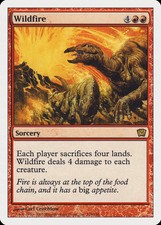 Wildfire 9th Edition HEAVILY PLD Red Rare MAGIC THE GATHERING MTG CARD ABUGames