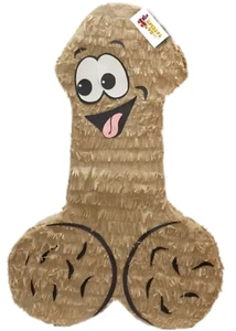 Bomboniera addio al nubilato Pinata Pecker Pinata alta 24" colore marrone chiaro pronta spedizione - Foto 1 di 3