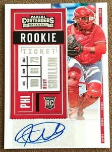 Boleto de novato Panini Contenders 2020 autógrafo #134 Deivy Grullon Phillies radiocontrol - Imagen 1 de 2