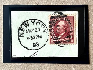 U.S. #224 Used on piece! LOOK! Catalog $25.00+ - Picture 1 of 1
