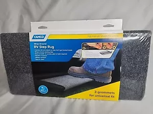 Camco A Gray 18 Inch Rv Step Rug-Grey Brand New Wrap Around Universal Fit - Picture 1 of 5