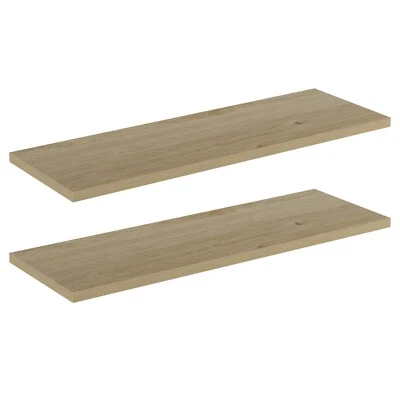 Pack de 2 Estantes de Melamina - Roble Claro - 60cm x 20/25/30cm (04594/04595/04596) - Imagen 1 de 4