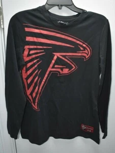 NUEVO CON ETIQUETAS NFL Team Apparel Mujer Negro Atlanta Falcons Camiseta Manga Larga M - Imagen 1 de 3