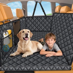 Backseat Extender for Dogs - Hard Bottom Dog Car Seat Cover for Back Seat, Do... - Foto 1 di 7