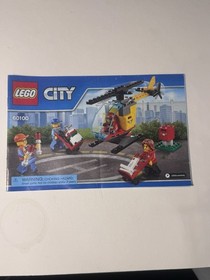 LEGO City : 60100 Airport  Helicopter, Mechanic, Pilot INSTRUCTIONS ONLY