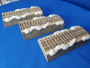 1995 North Pole Express Train Tracks 3 Piece Set - No Box - Picture 1 of 2
