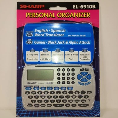 SHARP Personal Organizer English/Spanish Word Translator - Games Calc Memo 64KB - Image 1 of 4