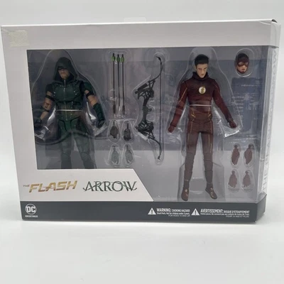 DC COLLECTIBLES TV THE FLASH & ARROW TOY FIGURE 2-PACK - Image 1 of 4