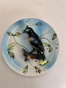 Plato de cerámica colgante Napco vintage 3D Baltimore Oriole B1770 - Imagen 1 de 15