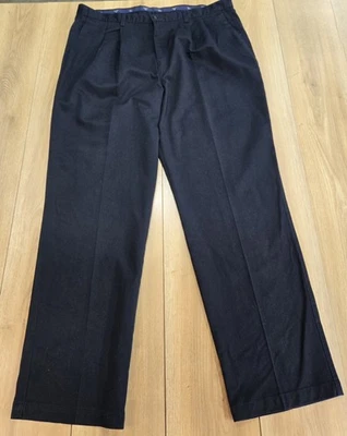 Dockers Nice Pants Mens Sz 42x34, Black, Pleated, Pockets, Made In USA - Image 1 of 4