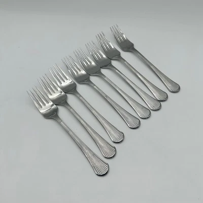 Carico Manet Japan Flatware Dinner Forks Set of 8 Stainless Steel 18/8 - Image 1 of 4
