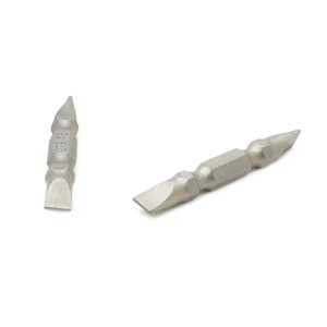 SL206D-25PK Slotted Double End Screwdriver Bits - 2 Inch Long - 6mm Wide Slot - Picture 1 of 6
