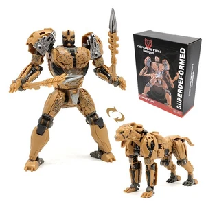 Transform Robot Action Figure Deformabl Leopard Super Warrior Model Toy Statue - Picture 1 of 14